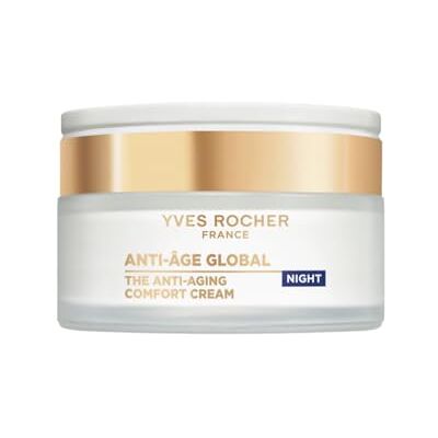 Yves Rocher Global Anti-aging nachtcrème, anti-rimpel, rijpe huid, 50 ml Anti-rimpel nachtcrème voor rijpe huid, met gouden achillea, regenereert, voedt en verstevigt 's nachts, anti-aging routine Yves Rocher Global Anti-aging nachtcrème, anti-rimpel, rijpe huid, 50 ml Anti-rimpel nachtcrème voor rijpe huid, met gouden achillea, regenereert, voedt en verstevigt 's nachts, anti-aging routine