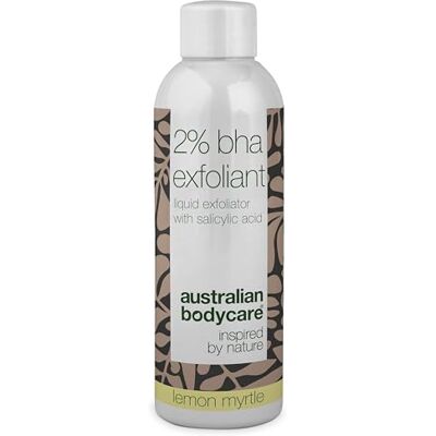 Australian Bodycare BHA peeling (55 ml) met 2% salicylzuur BHA, tea tree olie en citroen Exfolieert dode huidcellen, onzuivere huid, vergrote poriën, mee-eters en puistjes Australian Bodycare BHA peeling (55 ml) met 2% salicylzuur BHA, tea tree olie en citroen Exfolieert dode huidcellen, onzuivere huid, vergrote poriën, mee-eters en puistjes