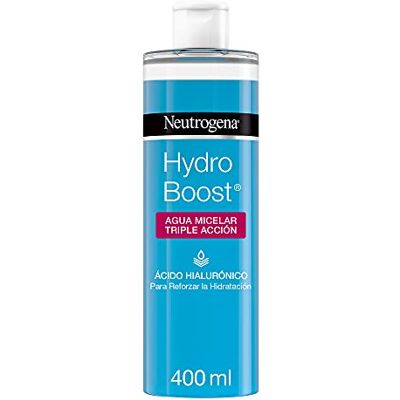Neutrogena Hydro Boost Triple Action Micellair Water (1 x 400 ml) Micellair Water Alles-in-1 met Hyaluronzuur en 24 uur hydratatie, geschikt voor alle huidtypes Neutrogena Hydro Boost Triple Action Micellair Water (1 x 400 ml) Micellair Water Alles-in-1 met Hyaluronzuur en 24 uur hydratatie, geschikt voor alle huidtypes