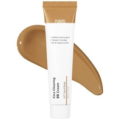 PURITO BB Cica Clearing Cream, #27 zandbeige, 1 fl.oz/ 30 ml, veganistische BB-crème PURITO BB Cica Clearing Cream, #27 zandbeige, 1 fl.oz/ 30 ml, veganistische BB-crème