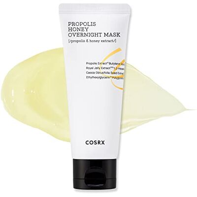 COSRX Full Fit Propolis Honey Overnight Mask 2.03 fl.oz / 60ml Propolis Extract 87% Koreaanse huidverzorging, dierproefvrij, parabenenvrij COSRX Full Fit Propolis Honey Overnight Mask 2.03 fl.oz / 60ml Propolis Extract 87% Koreaanse huidverzorging, dierproefvrij, parabenenvrij