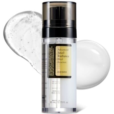 COSRX Niacinamide 5% + Snail Mucin 74% Dual Essence, Anti-aging Face Serum voor Dull Skin, Hydrateren, Brightening, Repairing, 80 ml, Sensitive Skin, Niet getest op dieren, Koreaanse huidverzorging COSRX Niacinamide 5% + Snail Mucin 74% Dual Essence, Anti-aging Face Serum voor Dull Skin, Hydrateren, Brightening, Repairing, 80 ml, Sensitive Skin, Niet getest op dieren, Koreaanse huidverzorging