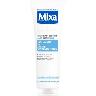 Mixa Anti-droogheid Comfort Cleaner met Squalane en Hyaluronzuur Gedehydrateerde en gevoelige huid Hydraterende Gezichtsverzorging Protector Droge Huid Make-up Remover 150ml Mixa Anti-droogheid Comfort Cleaner met Squalane en Hyaluronzuur Gedehydrateerde en gevoelige huid Hydraterende Gezichtsverzorging Protector Droge Huid Make-up Remover 150ml