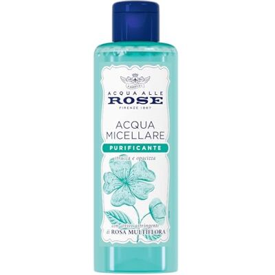 Acqua alle Rose , Zuiverend micellair water voor huid met onvolkomenheden, structuur en reinigt gezicht, ogen en lippen met multi-flora rozenbottelende werkzame stoffen om te kalmeren, zonder Acqua alle Rose , Zuiverend micellair water voor huid met onvolkomenheden, structuur en reinigt gezicht, ogen en lippen met multi-flora rozenbottelende werkzame stoffen om te kalmeren, zonder