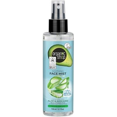 Organic Shop Kalmerende gezichtsmist voor alle huidtypes, avocado en aloë vera (150 ml) Organic Shop Kalmerende gezichtsmist voor alle huidtypes, avocado en aloë vera (150 ml)