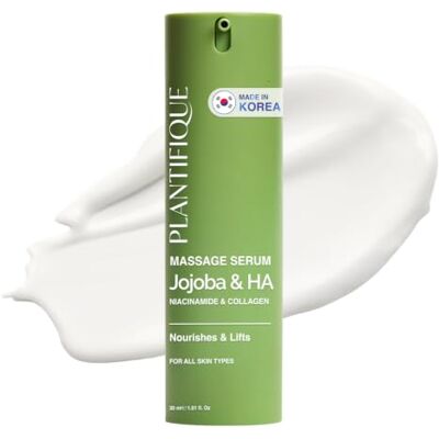 PLANTIFIQUE Jojoba-olie, biologische olie, anti-vlek serum (30 ml) Jojoba Oil voor gezichtsmassage, ontspannend, hydraterende gezichtscrème voor dames en heren met hyaluronzuur niacinamide PLANTIFIQUE Jojoba-olie, biologische olie, anti-vlek serum (30 ml) Jojoba Oil voor gezichtsmassage, ontspannend, hydraterende gezichtscrème voor dames en heren met hyaluronzuur niacinamide