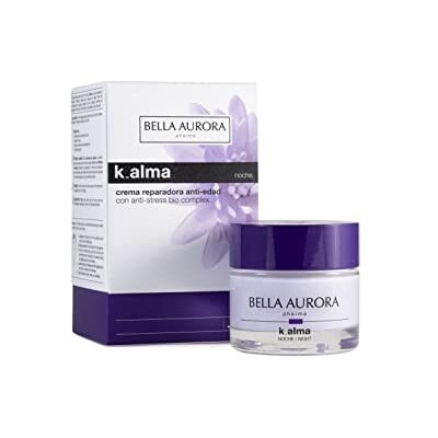 BELLA AURORA K Alma Anti-aging nachtverlichting voor de huid die aan stress en vermoeidheid wordt blootgesteld, verlicht rugen en uitdrukkingslijnen, 50 ml BELLA AURORA K Alma Anti-aging nachtverlichting voor de huid die aan stress en vermoeidheid wordt blootgesteld, verlicht rugen en uitdrukkingslijnen, 50 ml