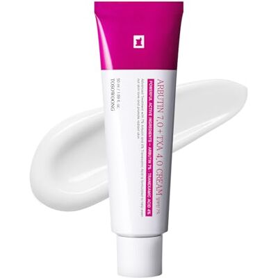 TOSOWOONG Arbutine 7% + Tranexaminezuur 4% Crème – 70.000 ppm Arbutine, 40.000 ppm TXA, Niacinamide, Glutathion, Donkere vlekken, Sproeten, Oneffenheden, Pigmentatie, Koreaanse huidverzorging, 50ml TOSOWOONG Arbutine 7% + Tranexaminezuur 4% Crème – 70.000 ppm Arbutine, 40.000 ppm TXA, Niacinamide, Glutathion, Donkere vlekken, Sproeten, Oneffenheden, Pigmentatie, Koreaanse huidverzorging, 50ml
