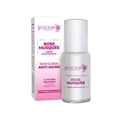 G7 Rozenbottel. Anti-aging crème. Hydratatie en glans voor de huid. Samenstelling op basis van silicium en rozenolie Chili Mosqueta voor gezichtsverzorging. Pompfles van 50 ml. G7 Rozenbottel. Anti-aging crème. Hydratatie en glans voor de huid. Samenstelling op basis van silicium en rozenolie Chili Mosqueta voor gezichtsverzorging. Pompfles van 50 ml.