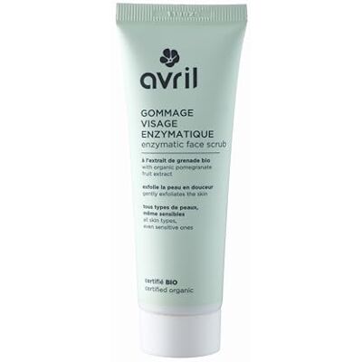 Avril Organische enzymatische gezichtsscrub biologische papaja en granaatappel extract zachte peeling alle huidtypes 99% natuurlijke oorsprong Ecocert gecertificeerd biologisch Gemaakt in Avril Organische enzymatische gezichtsscrub biologische papaja en granaatappel extract zachte peeling alle huidtypes 99% natuurlijke oorsprong Ecocert gecertificeerd biologisch Gemaakt in