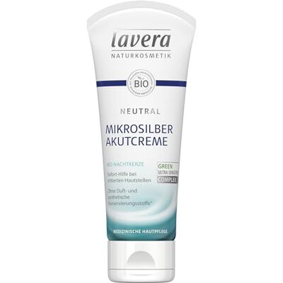 lavera Neutrale acute crème met micro-zilver, biologische teunisbloem, onmiddellijke hulp bij huidirritatie, atopische dermatitis, medische huidverzorging, biologische veganistisch, natuurlijke lavera Neutrale acute crème met micro-zilver, biologische teunisbloem, onmiddellijke hulp bij huidirritatie, atopische dermatitis, medische huidverzorging, biologische veganistisch, natuurlijke