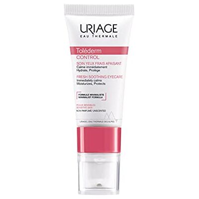 Uriage Tolederm Kalmerende oogcontour voor de gevoelige en intolerante huid Vermindert wallen en donkere kringen Minimalistische formule, hoge tolerantie, parfumvrij en oftalmologisch getest Uriage Tolederm Kalmerende oogcontour voor de gevoelige en intolerante huid Vermindert wallen en donkere kringen Minimalistische formule, hoge tolerantie, parfumvrij en oftalmologisch getest