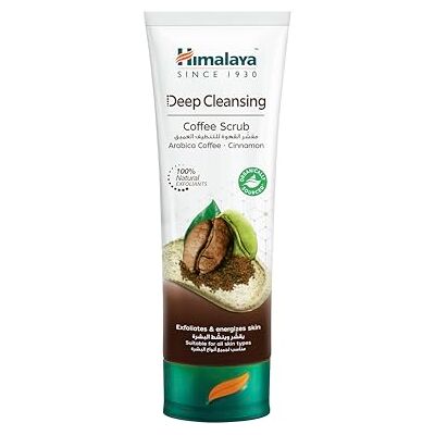Himalaya Deep Cleansing Coffee Face Scrub met koffie en kaneel voor een zachte peeling en gereinigde huid met olievrije glans, 75 ml Himalaya Deep Cleansing Coffee Face Scrub met koffie en kaneel voor een zachte peeling en gereinigde huid met olievrije glans, 75 ml