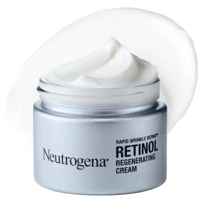 Neutrogena Rapid Wrinkle Repair Retinol Regenerating Face Cream & Hyaluronic Acid Anti Wrinkle Face Moisturizer, Neck Cream, with Hyaluronic Acid & Retinol, 1.7 oz (Pack of 2) Neutrogena Rapid Wrinkle Repair Retinol Regenerating Face Cream & Hyaluronic Acid Anti Wrinkle Face Moisturizer, Neck Cream, with Hyaluronic Acid & Retinol, 1.7 oz (Pack of 2)