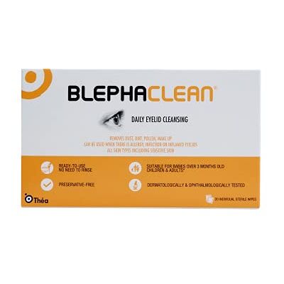 THEA PHARMA BLEPHACLEAN Eyes Wipes 20's THEA PHARMA BLEPHACLEAN Eyes Wipes 20's