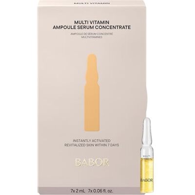 BABOR Multi Vitaminen serum ampullen voor het gezicht, met vitamine E ter versterking van de barrière van de huid, geconcentreerd in ampullen, 7 x 2 ml BABOR Multi Vitaminen serum ampullen voor het gezicht, met vitamine E ter versterking van de barrière van de huid, geconcentreerd in ampullen, 7 x 2 ml
