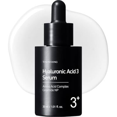 TOSOWOONG Hyaluronzuur 3% Serum, 30.030 ppm Natriumhyaluronaat, Hydraterend Gezichtsserum voor een Gladde Huid, Koreaanse Skincare, 30ml TOSOWOONG Hyaluronzuur 3% Serum, 30.030 ppm Natriumhyaluronaat, Hydraterend Gezichtsserum voor een Gladde Huid, Koreaanse Skincare, 30ml