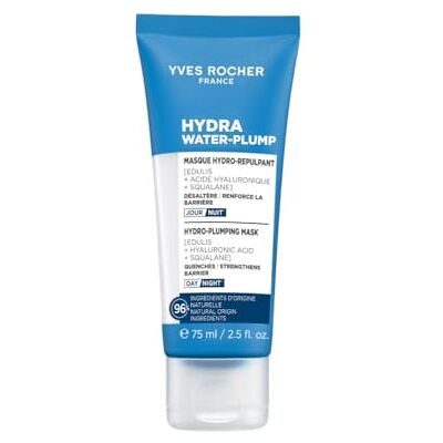 Yves Rocher Hydra Water Plump Nachtmasker, hydraterend, glans, 75 ml Yves Rocher Hydra Water Plump Nachtmasker, hydraterend, glans, 75 ml