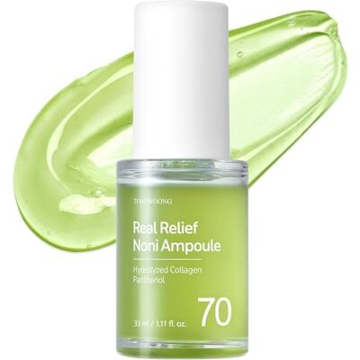 TOSOWOONG Real Relief Noni 70% Ampul, Kalmerend, Lijntjes, Hydratatie 70% (701.518ppm) Nonibladsap bij pigmentvlekken, anti-aging, glass skin, glow, hydraterend, K-Beauty, 33 ml TOSOWOONG Real Relief Noni 70% Ampul, Kalmerend, Lijntjes, Hydratatie 70% (701.518ppm) Nonibladsap bij pigmentvlekken, anti-aging, glass skin, glow, hydraterend, K-Beauty, 33 ml