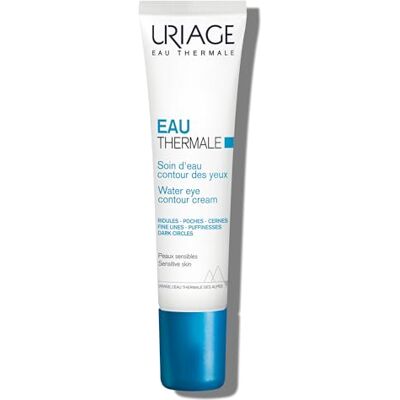 Uriage Thermale Eau Crème voor de ogen voor de gevoelige huid, 15 ml, vermindert fijne lijntjes, zakken, donkere kringen – ultra-verfrissend – verlicht de blik – zonder parabenen en zonder parfum Uriage Thermale Eau Crème voor de ogen voor de gevoelige huid, 15 ml, vermindert fijne lijntjes, zakken, donkere kringen – ultra-verfrissend – verlicht de blik – zonder parabenen en zonder parfum