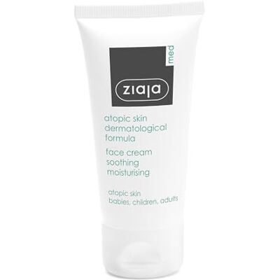 Ziaja MED Hydraterende en rustgevende gezichtscrème dermatologische formule voor atopische huid voor baby's, kinderen en volwassenen Ziaja MED Hydraterende en rustgevende gezichtscrème dermatologische formule voor atopische huid voor baby's, kinderen en volwassenen