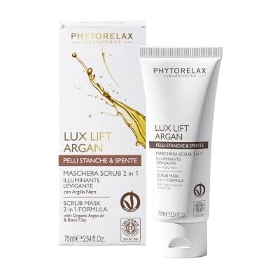 Phytorelax Bio Lux Lift Argan 2-in-1 peelingmasker 75 ml Phytorelax Bio Lux Lift Argan 2-in-1 peelingmasker 75 ml