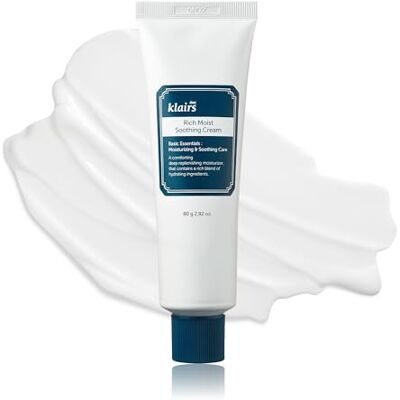 DearKlairs K-Beauty Rijke, hydraterende kalmerende crème, 80 ml, hypoallergene gevoelige huid, Centella Asiatica Ceremide vochtinbrengende volledige hydratatie, niet-plakkerige textuur DearKlairs K-Beauty Rijke, hydraterende kalmerende crème, 80 ml, hypoallergene gevoelige huid, Centella Asiatica Ceremide vochtinbrengende volledige hydratatie, niet-plakkerige textuur