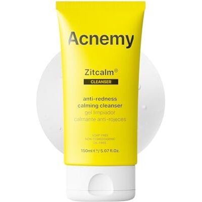 Acnemy ZITCALM CLEANSER Kalmerende reinigingsgel 150 ml, zachte gezichtsreiniging tegen roodheid, hydraterend en herstellend, olievrij en niet-comedogeen, voor de gevoelige en acne-huid Acnemy ZITCALM CLEANSER Kalmerende reinigingsgel 150 ml, zachte gezichtsreiniging tegen roodheid, hydraterend en herstellend, olievrij en niet-comedogeen, voor de gevoelige en acne-huid