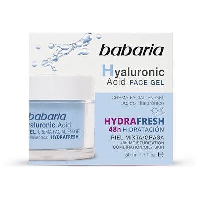 Babaria Hydraterende gezichtscrème voor mannen en vrouwen Anti-rimpelgel voor mannen en vrouwen in hyaluronzuurgel 50 ml Skincare heren vochtinbrengende crème voor heren met hyaluronzuur 48 Babaria Hydraterende gezichtscrème voor mannen en vrouwen Anti-rimpelgel voor mannen en vrouwen in hyaluronzuurgel 50 ml Skincare heren vochtinbrengende crème voor heren met hyaluronzuur 48
