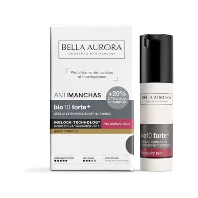 BELLA AURORA BIO10 FORTE+ depigmenterend serum voor de droge huid, verwijdert donkere vlekken en zorgt voor vocht, met B-Core 221TM en tranexaminezuur, UVA-, UVB-, IR-bescherming en blauw licht BELLA AURORA BIO10 FORTE+ depigmenterend serum voor de droge huid, verwijdert donkere vlekken en zorgt voor vocht, met B-Core 221TM en tranexaminezuur, UVA-, UVB-, IR-bescherming en blauw licht