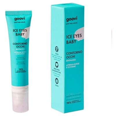 Goovi , Ice Eyes Baby Oogcontour Depuff, Revitaliseert en verzacht zakjes en kringen 15 ml Goovi , Ice Eyes Baby Oogcontour Depuff, Revitaliseert en verzacht zakjes en kringen 15 ml