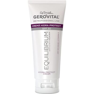 GEROVITAL H3 Equilibrium Beschermende vochtinbrengende crème SPF 50-100 ml Professionele gezichtsbescherming Vlekbestendig, Anti-aging Lichte, kleurrijke textuur Dermatologisch getest GEROVITAL H3 Equilibrium Beschermende vochtinbrengende crème SPF 50-100 ml Professionele gezichtsbescherming Vlekbestendig, Anti-aging Lichte, kleurrijke textuur Dermatologisch getest