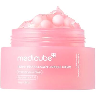 medicube Salmon DNA PDRN Roze Collageen Capsulecrème, Gezichtscrème Lichtgewicht Hydraterende Crème PDRN, Niacinamide voor een Ongelijkmatige Huidteint, Verhelderende Hydratatie, Huidverzorging medicube Salmon DNA PDRN Roze Collageen Capsulecrème, Gezichtscrème Lichtgewicht Hydraterende Crème PDRN, Niacinamide voor een Ongelijkmatige Huidteint, Verhelderende Hydratatie, Huidverzorging