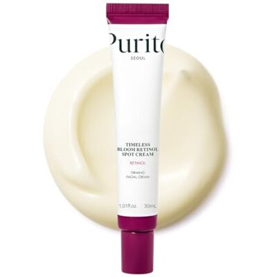 PURITO SEOUL Timeless Bloom Retinol Spot Cream, Korean Jeju Hydrangea, voor de gevoelige huid, retinolcrème, rimpelvermindering, anti-aging crème, K-Beauty, 30 ml PURITO SEOUL Timeless Bloom Retinol Spot Cream, Korean Jeju Hydrangea, voor de gevoelige huid, retinolcrème, rimpelvermindering, anti-aging crème, K-Beauty, 30 ml