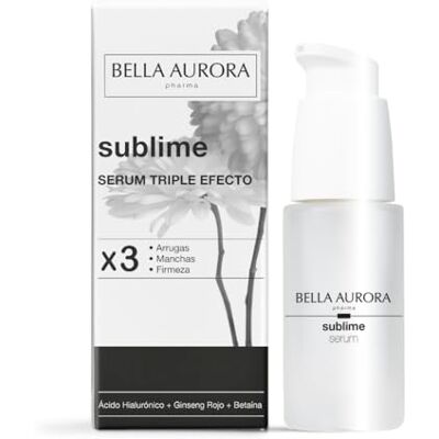 BELLA AURORA Sublime 30 ml drievoudig effect serum, anti-rimpel en vlekbestendig, geeft de huid stevigheid en elasticiteit, verlicht het gezicht, met hyaluronzuur, rode ginseng en bitumen BELLA AURORA Sublime 30 ml drievoudig effect serum, anti-rimpel en vlekbestendig, geeft de huid stevigheid en elasticiteit, verlicht het gezicht, met hyaluronzuur, rode ginseng en bitumen