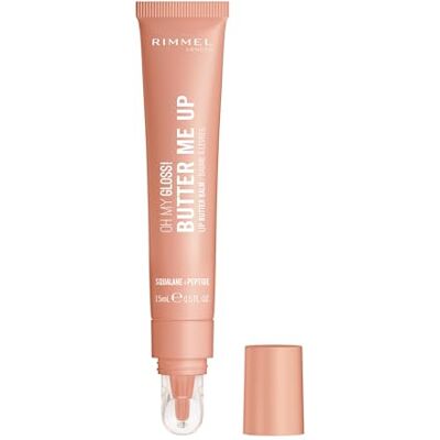 Rimmel London Oh My Gloss! Butter Me Up, Chai, Lippenbalsem, Met squalaan en peptiden, extreem hydraterende veganistische formule, 15 ml Rimmel London Oh My Gloss! Butter Me Up, Chai, Lippenbalsem, Met squalaan en peptiden, extreem hydraterende veganistische formule, 15 ml