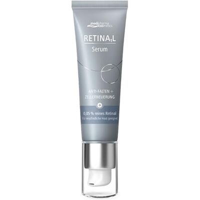 Medipharma Cosmetics Retinaal serum met 0,05% zuiver netvlies, vermindert rimpels en verstevigt de huid, reguleert pigmentatie- en ouderdomsvlekken, serum voor beginners Medipharma Cosmetics Retinaal serum met 0,05% zuiver netvlies, vermindert rimpels en verstevigt de huid, reguleert pigmentatie- en ouderdomsvlekken, serum voor beginners