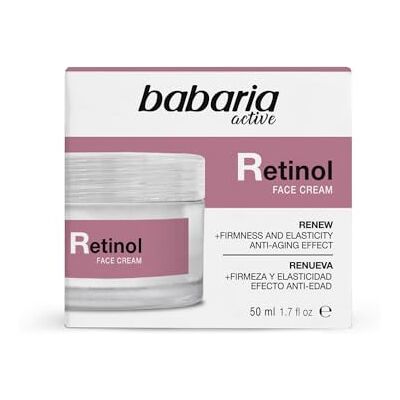 Babaria Gezichtscrème tegen arrugas retinol voor Rostro, Cuello y Escote, Otorga Firmeza en Elasticidad, con Ácido Hialurónico, Vegano, Unisex 50 ml Babaria Gezichtscrème tegen arrugas retinol voor Rostro, Cuello y Escote, Otorga Firmeza en Elasticidad, con Ácido Hialurónico, Vegano, Unisex 50 ml