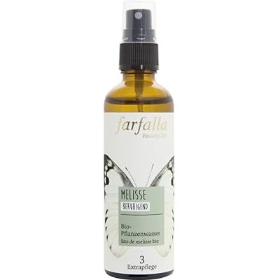 farfalla Biologisch plantaardig water citroenmelisse 75 ml hydrolaat farfalla Biologisch plantaardig water citroenmelisse 75 ml hydrolaat