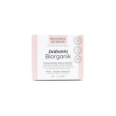 Babaria Bio Crema DE Nochte, 50 ml, nachtcrème, uniseks, Negro, de normen Babaria Bio Crema DE Nochte, 50 ml, nachtcrème, uniseks, Negro, de normen