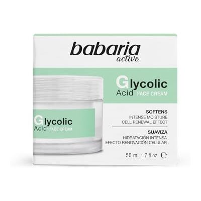 Babaria Glycolzuur liposomen gezichtscrème, celvernieuwing, intensieve hydratatie, anti-aging, met bisabolol, gemberwortel, sterolen en vitamine E, dagelijks gebruik 's nachts 50 ml Babaria Glycolzuur liposomen gezichtscrème, celvernieuwing, intensieve hydratatie, anti-aging, met bisabolol, gemberwortel, sterolen en vitamine E, dagelijks gebruik 's nachts 50 ml