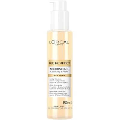 L'Oreal Paris L'Oréal Paris Age Perfect Cleasing Cream Collagen 150 ml Reinigingscrème voedt de huid met collageen L'Oreal Paris L'Oréal Paris Age Perfect Cleasing Cream Collagen 150 ml Reinigingscrème voedt de huid met collageen