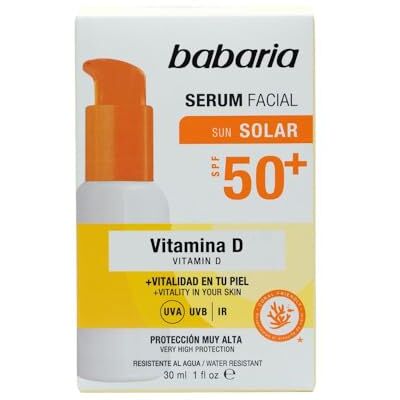 Babaria Vitamine D zonbeschermingsserum 50 Serum voor mannen en gezicht voor vrouwen Anti-rimpelserum 30 ml SPF 50 gezicht voor alle huid Babaria Vitamine D zonbeschermingsserum 50 Serum voor mannen en gezicht voor vrouwen Anti-rimpelserum 30 ml SPF 50 gezicht voor alle huid
