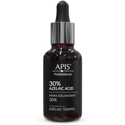 Apis Natural Cosmetics APIS Azelaïnezuur 30% 30 ml Gezichtscrub Vermindert puistjes, pigmentvlekken en roodheid Zonder parabenen, siliconen, minerale olie, kunstmatige kleurstoffen Apis Natural Cosmetics APIS Azelaïnezuur 30% 30 ml Gezichtscrub Vermindert puistjes, pigmentvlekken en roodheid Zonder parabenen, siliconen, minerale olie, kunstmatige kleurstoffen