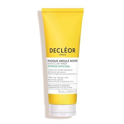 Decleor Decléor Black Clay Mask met rozemarijn Officinalis voor Oily Skin, reinigende klei gezichtsmasker met salicylzuur tot mattify, fijne poriën en heldere huid in 10 minuten Decleor Decléor Black Clay Mask met rozemarijn Officinalis voor Oily Skin, reinigende klei gezichtsmasker met salicylzuur tot mattify, fijne poriën en heldere huid in 10 minuten