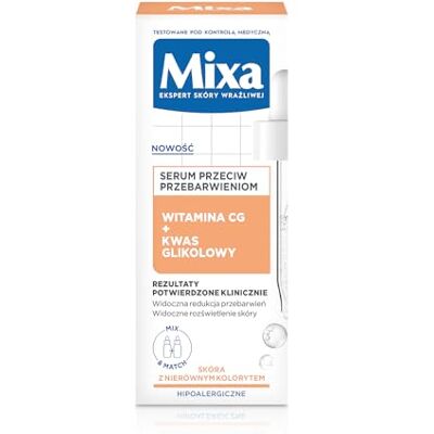 Mixa Anti-pigmentatie gezichtsserum, vitamine CG + glycolzuur Mixa Anti-pigmentatie gezichtsserum, vitamine CG + glycolzuur