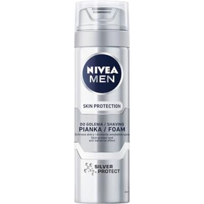 NIVEA _Men Skin Pianka do golenia Silver Protect 200 ml NIVEA _Men Skin Pianka do golenia Silver Protect 200 ml