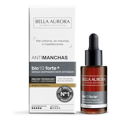BELLA AURORA BIO10 FORTE+ depigmenterend druppelserum, vermindert donkere vlekken van zon, leeftijd en hormonen, met tranexaminezuur en vitamine C, UVA, UVB, IR en licht bescherming BELLA AURORA BIO10 FORTE+ depigmenterend druppelserum, vermindert donkere vlekken van zon, leeftijd en hormonen, met tranexaminezuur en vitamine C, UVA, UVB, IR en licht bescherming