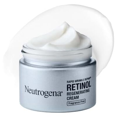 Neutrogena Rapid Wrinkle Repair Anti-Wrinkle Retinol Hydraterende crème met hyaluronzuur voor gezicht en hals, 1,7 oz Neutrogena Rapid Wrinkle Repair Anti-Wrinkle Retinol Hydraterende crème met hyaluronzuur voor gezicht en hals, 1,7 oz