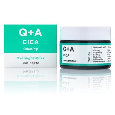 Q+A Cica nachtmasker 50 g voor de gevoelige huid Kalmerende, hydraterende en barrièreversterkende verzorging met Centella Asiatica voor de gevoelige, gestreste en droge huid Q+A Cica nachtmasker 50 g voor de gevoelige huid Kalmerende, hydraterende en barrièreversterkende verzorging met Centella Asiatica voor de gevoelige, gestreste en droge huid